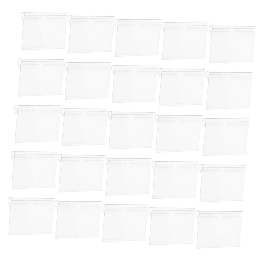 PVC Price Tag Label Holders, 120 pcs, for Wire Shelving