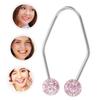 FRCOLOR 4-Piece Face Dimple Trainers, Cheek and Jawline Shapers, Purple Stainless Steel Clips view 2