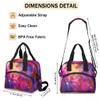 Softball Night Galaxy Insulated Lunch Bag with Shoulder Strap view 4