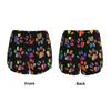 Colorful 2-in-1 Women's Shorts with Dog Paw Print view 4