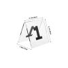 SOLUSTRE Double-Sided Table Number Signs, Triangular, Reusable view 2