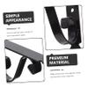 Set of 2 Black Iron Wall Shelf Brackets, High Load Capacity view 4