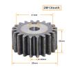 2M 13-Tooth Spur Gear, Bore, Low-Carbon Steel, Without Step view 2