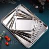 LIGUOYI 2-Piece Stainless Steel Baking Sheet Set, 26.5 × 20.5 × 2.5 cm view 2