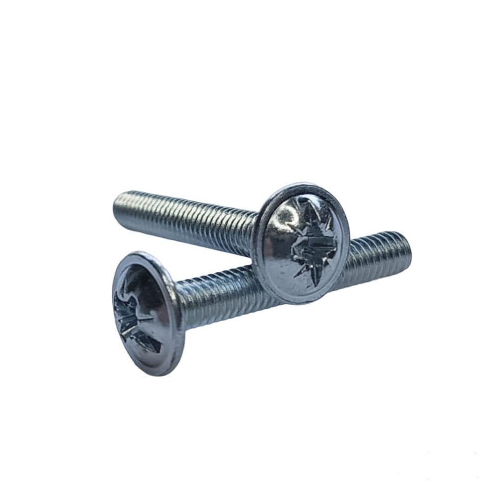 M4 Handle Screws for Kitchen, Bedroom, Drawers, Cabinets and Doors, Zinc-Plated, 50 mm, 10-Pack