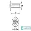 M4 Handle Screws for Kitchen, Bedroom, Drawers, Cabinets and Doors, Zinc-Plated, 50 mm, 10-Pack view 3