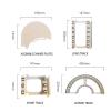 360° Manual Swivel Adjustable Dining Table Turntable for Parties & Catering view 2