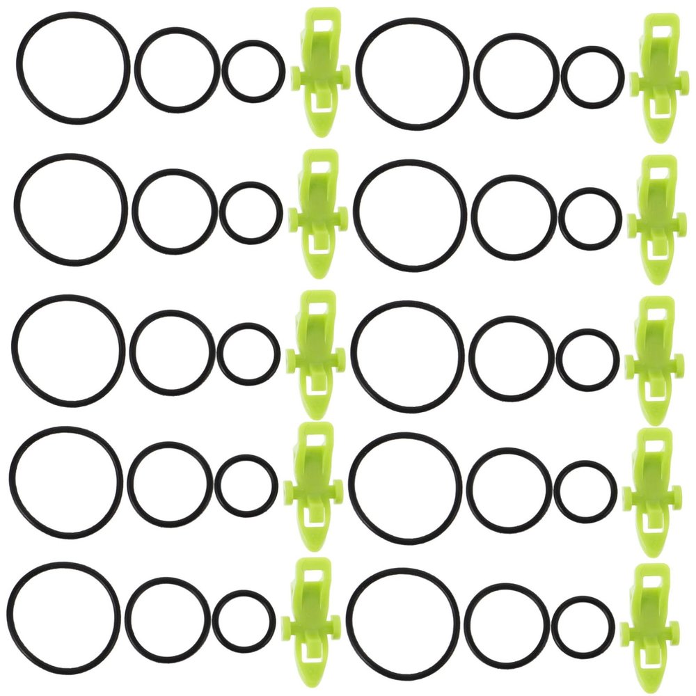 Anneome Fishing Hook Holders, 10-Piece Set, Hooks with Plastic Rings for Securing Bait on Fishing Rods