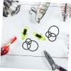 Anneome Fishing Hook Holders, 10-Piece Set, Hooks with Plastic Rings for Securing Bait on Fishing Rods view 4