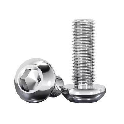 M6 x 8/10/40/60/65/70/75/80/85/90/95/100 mm Button-Head Stainless Steel Hex Socket Screws, 10 pcs, 10 pcs, M6 x 12 mm