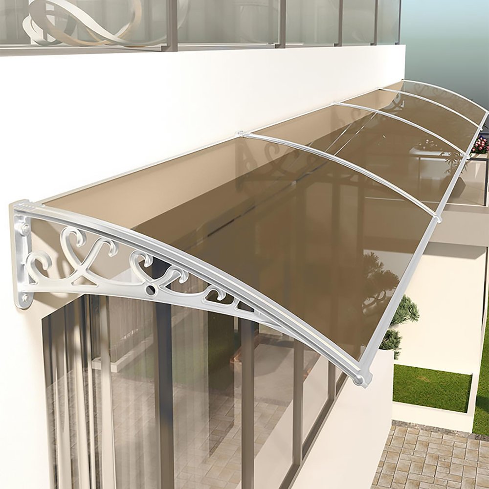 Polycarbonate Door Canopy, Curved, 120 x 190 cm