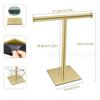 Freestanding 304 Stainless Steel T-Shaped Towel Rack view 2