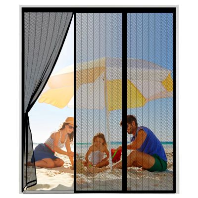 Magnetic Fly Screen Door, Black, 150 x 230 cm