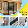 Magnetic Fly Screen Door, Black, 150 x 230 cm view 2