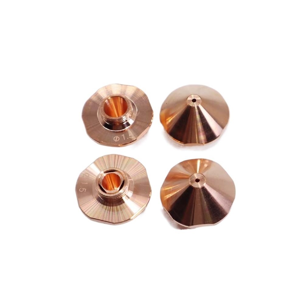 CO2 Laser Beam Nozzle, Small Laser Nozzle, Single/Double Layer, 25 mm Diameter, H15, 1.0/4.0 mm Caliber, for WSX Fiber Laser Machines and CO2 Laser Cutting Equipment (3.5 mm, Double Layer)
