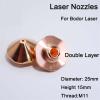 CO2 Laser Beam Nozzle, Small Laser Nozzle, Single/Double Layer, 25 mm Diameter, H15, 1.0/4.0 mm Caliber, for WSX Fiber Laser Machines and CO2 Laser Cutting Equipment (3.5 mm, Double Layer) view 4