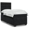 vidaXL Box Spring Bed with Mattress Black 80x200 cm Velvet view 2