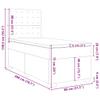 vidaXL Box Spring Bed with Mattress Black 80x200 cm Velvet view 3
