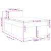 vidaXL Box Spring Bed with Mattress Black 120 x 190 cm Velvet view 2