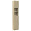 vidaXL Bathroom Cabinet Sonoma Oak 32 x 25.5 x 190 cm Engineered Wood view 1