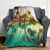 Soft Flannel Throw Blanket, 127 x 152 cm view 4