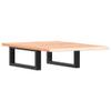 vidaXL Vanity Top with Steel Brackets and Solid Oak view 1