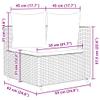 vidaXL 10-Piece Garden Sofa Set with Cushions Black Poly Rattan view 3