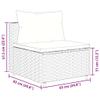 vidaXL 10-Piece Garden Sofa Set with Cushions Black Poly Rattan view 4