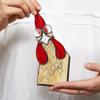 Begchy 3-Piece Funny Peeking Chicken Corner Decor, Handmade Stained Acrylic Sun Catcher view 3