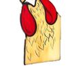 Begchy 3-Piece Funny Peeking Chicken Corner Decor, Handmade Stained Acrylic Sun Catcher view 4