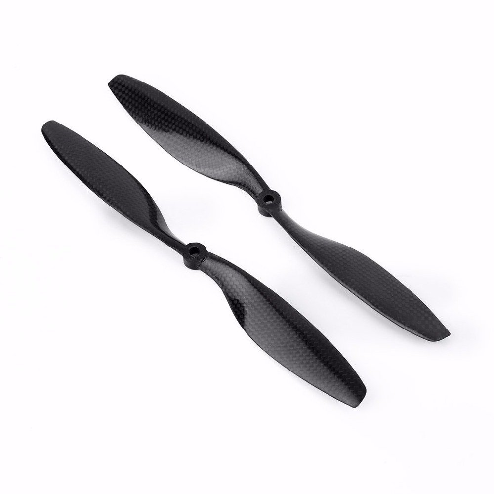 LOHWSTRFG 10×4.5 Carbon Fiber Drone Propellers, CW/CCW, 8 mm Hole, for F450/F550