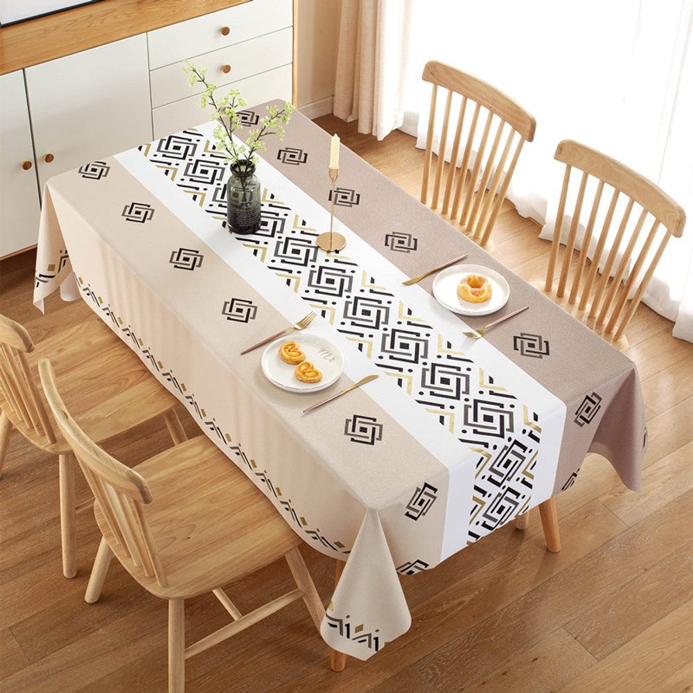 PHLCF Durable Wipeable Tablecloth, 137 x 160 cm
