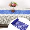 Danlai Rectangular Felt Table Runner with Cutout Floral Pattern view 3