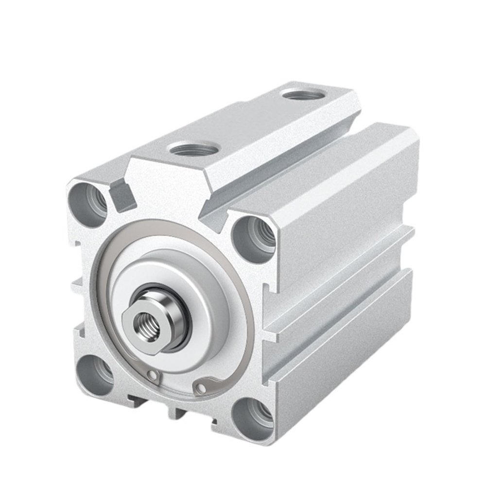 Compact Thin Air Cylinder SDA40, 50 mm Bore, 5–100 mm Stroke, Double-Acting, Aluminum Alloy Pneumatic Cylinder, 1 pc (10 mm Stroke, 50 mm Bore)
