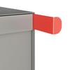 Big Americano American Mailbox for Three in Metallic Gray view 4
