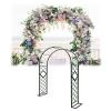 Bcojnlue Heavy-Duty Metal Garden Arch, Black, W240 x H230 cm view 1