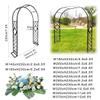 Bcojnlue Heavy-Duty Metal Garden Arch, Black, W240 x H230 cm view 3