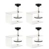 Stainless Steel Drawer Clamps, Fastening Clips, 4-Piece Set view 1