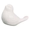 Nurnesy Cute Bird Ornament, Ceramic Bird Sculpture, Modern Simple Bird Ornament for Living Room Home Decor (White) view 3