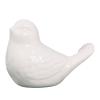 Nurnesy Cute Bird Ornament, Ceramic Bird Sculpture, Modern Simple Bird Ornament for Living Room Home Decor (White) view 4