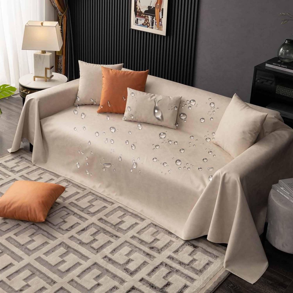 Generic XXL Waterproof Sofa Throw, Non-Slip, L/U-Shaped Couch Cover (#138, 90 x 90 cm)