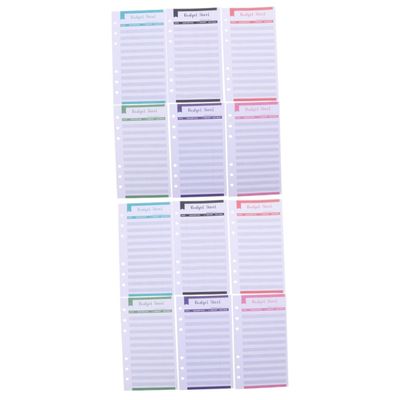 SEWACC 40-Piece Budget Sheets with Holes for Budget Planners and Wallets