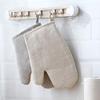 OTENG Heat-Resistant Non-Slip Oven Mitts, 1 Pair, Gray view 4