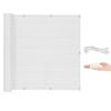 Privacy Fence Screen 105 x 950 cm, Weather-Resistant HDPE Sunshade for Balcony or Garden Fence, White view 1