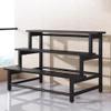 KADEUX Black 3-Tier Metal Plant Stand, 100 cm / 39 in view 1