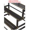 KADEUX Black 3-Tier Metal Plant Stand, 100 cm / 39 in view 3