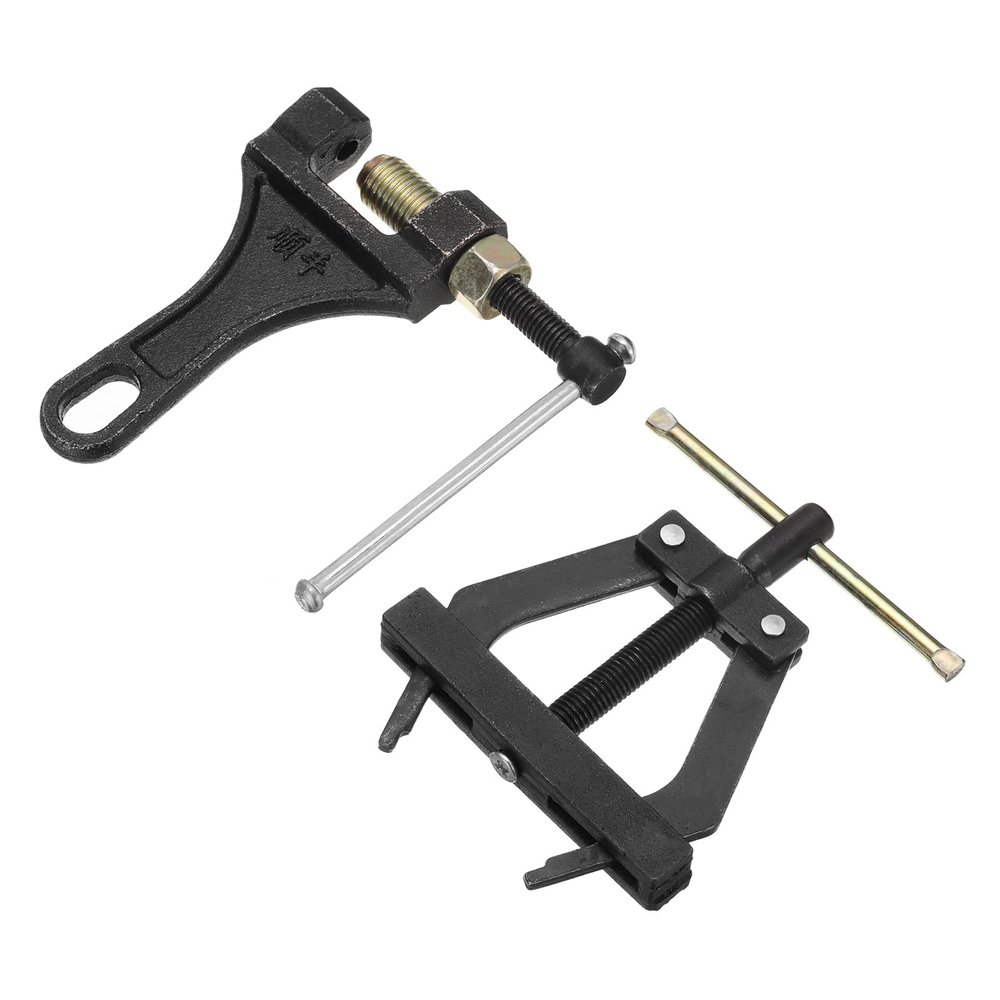 QUARKZMAN Chain Tool Set for #420–#530 / 08A–10A Chains, Holder, Extractor and Breaker for Bicycle and Motorcycle Chains (Carbon Steel)