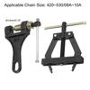 QUARKZMAN Chain Tool Set for #420–#530 / 08A–10A Chains, Holder, Extractor and Breaker for Bicycle and Motorcycle Chains (Carbon Steel) view 2