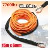 Synthetic Winch Rope Kit, 15 m x 6 mm, 7,700 lb, Gray view 3