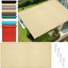 Rectangular Shade Sail with Eyelets, 190 x 380 cm, 98% UV Protection, Cream view 1